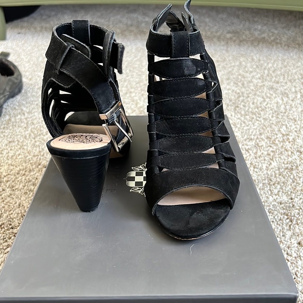 Vince Camuto strap heels. Size 8. Only used a couple of times.